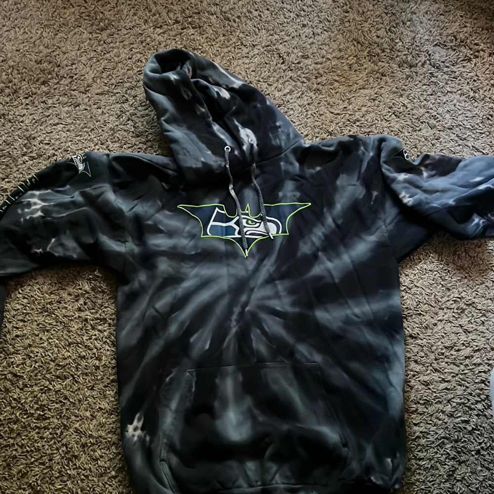 A Batman Seahawks sweater